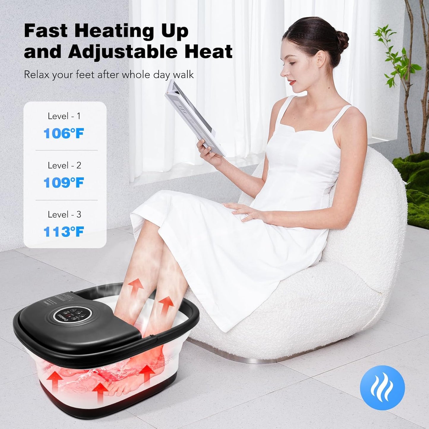 Portable Heated Foot Spa